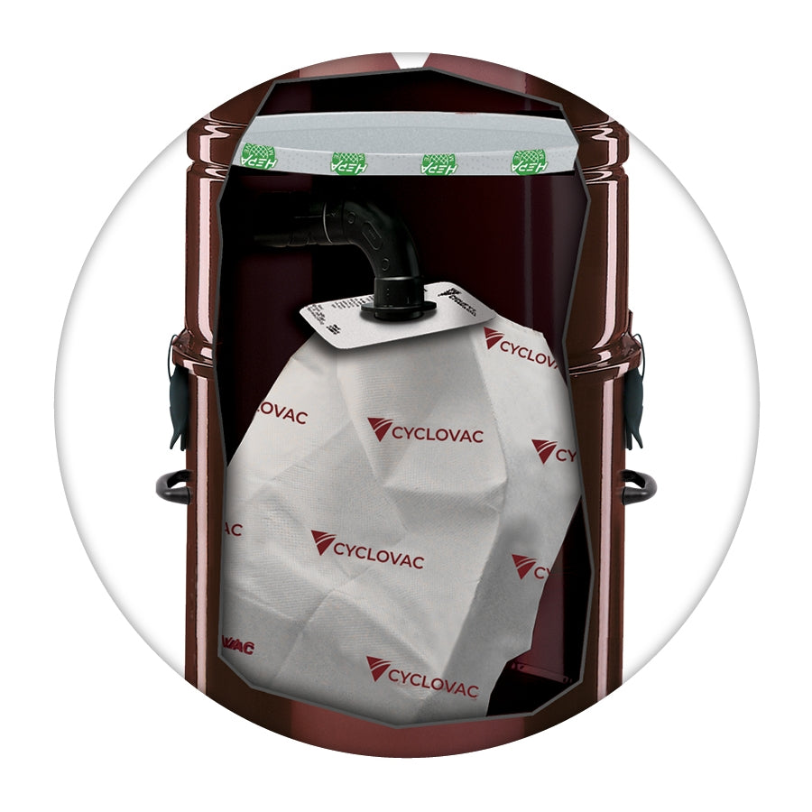 Cyclo Vac Bag TDSAC83C 3+1 pack - Buckhead Vacuums