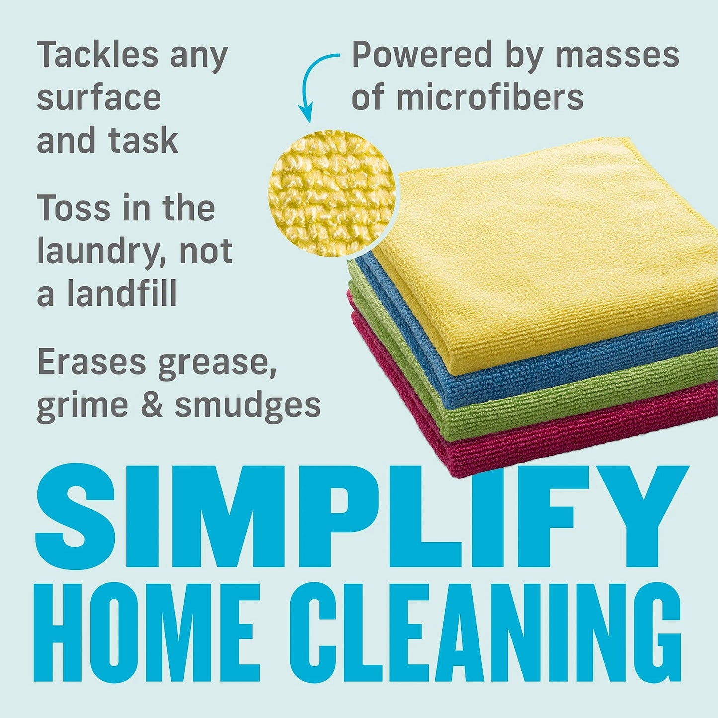 E - Cloth General Purpose Cloth 4 Cloths - Buckhead Vacuums