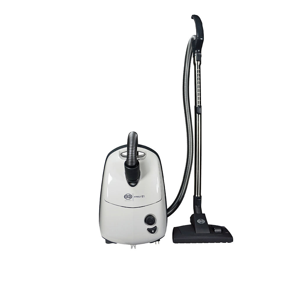 SEBO Airbelt E1 Kombi Canister Vacuum White - Buckhead Vacuums
