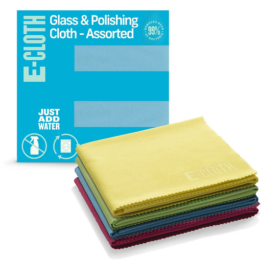 E - Cloth Glass and Polishing Cloth 4 Cloths - Buckhead Vacuums