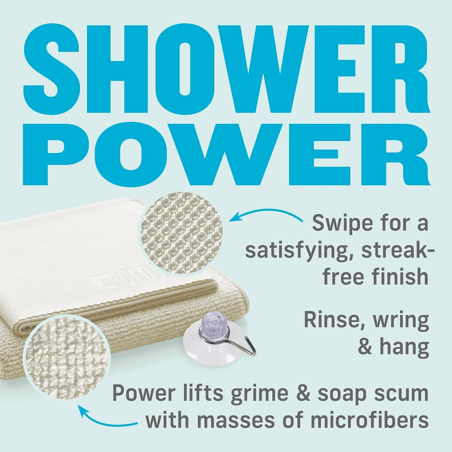 E - Cloth Shower Cleaning Kit - Buckhead Vacuums