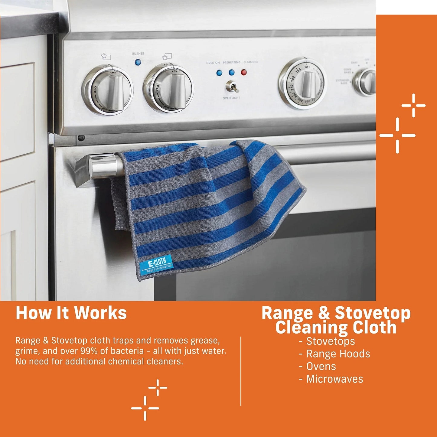 E-Cloth Range and Stovetop Cloth