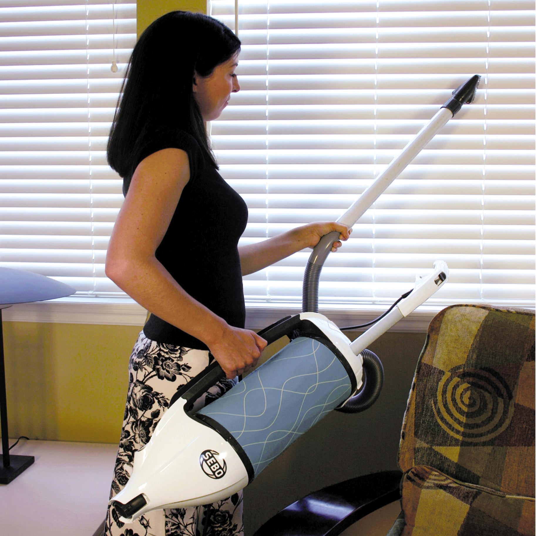 SEBO Dart Upright Vacuum with ET - 1 White - Buckhead Vacuums