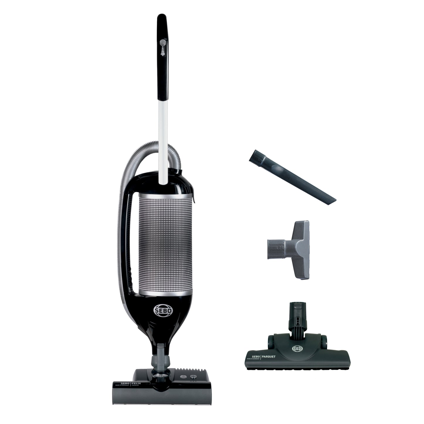 SEBO Felix Premium Upright Vacuum with ET - 1 Onyx - Buckhead Vacuums