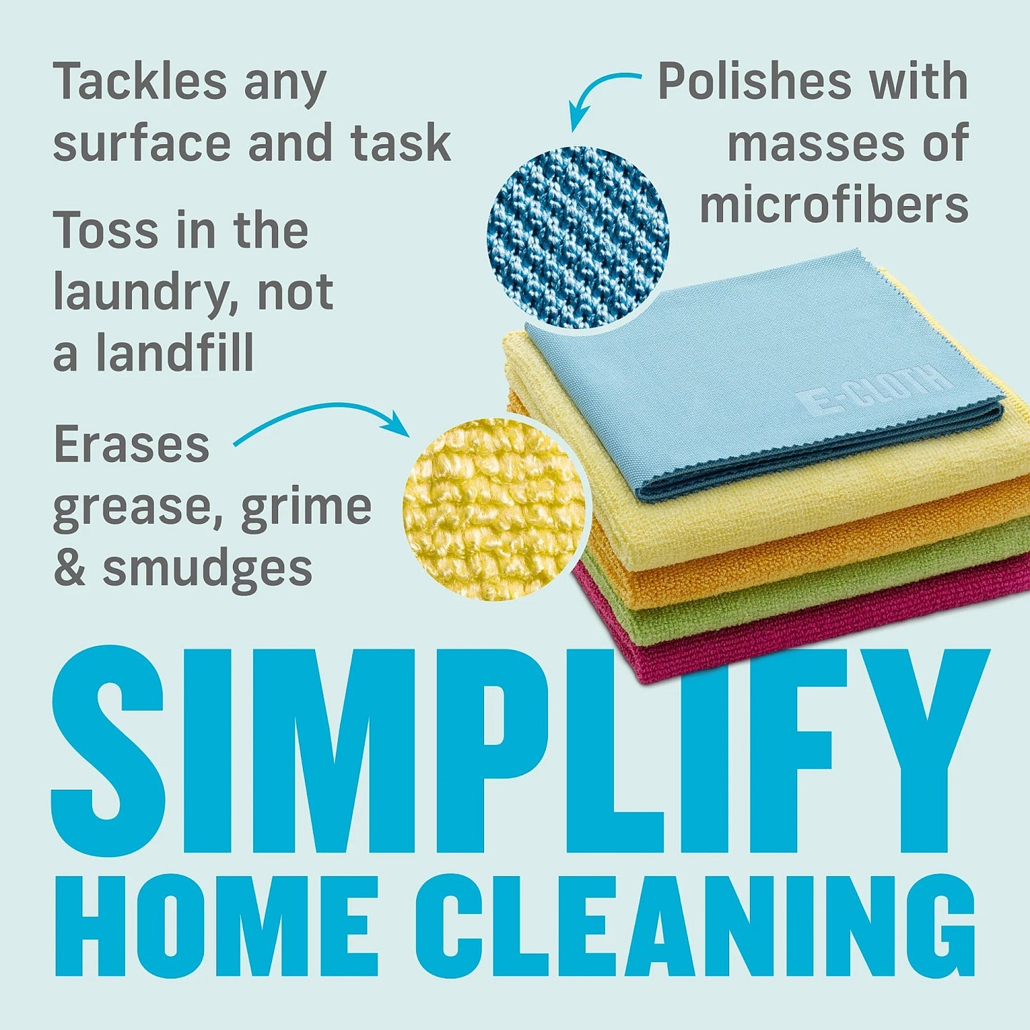 E - Cloth Starter Pack 5 Cloths - Buckhead Vacuums