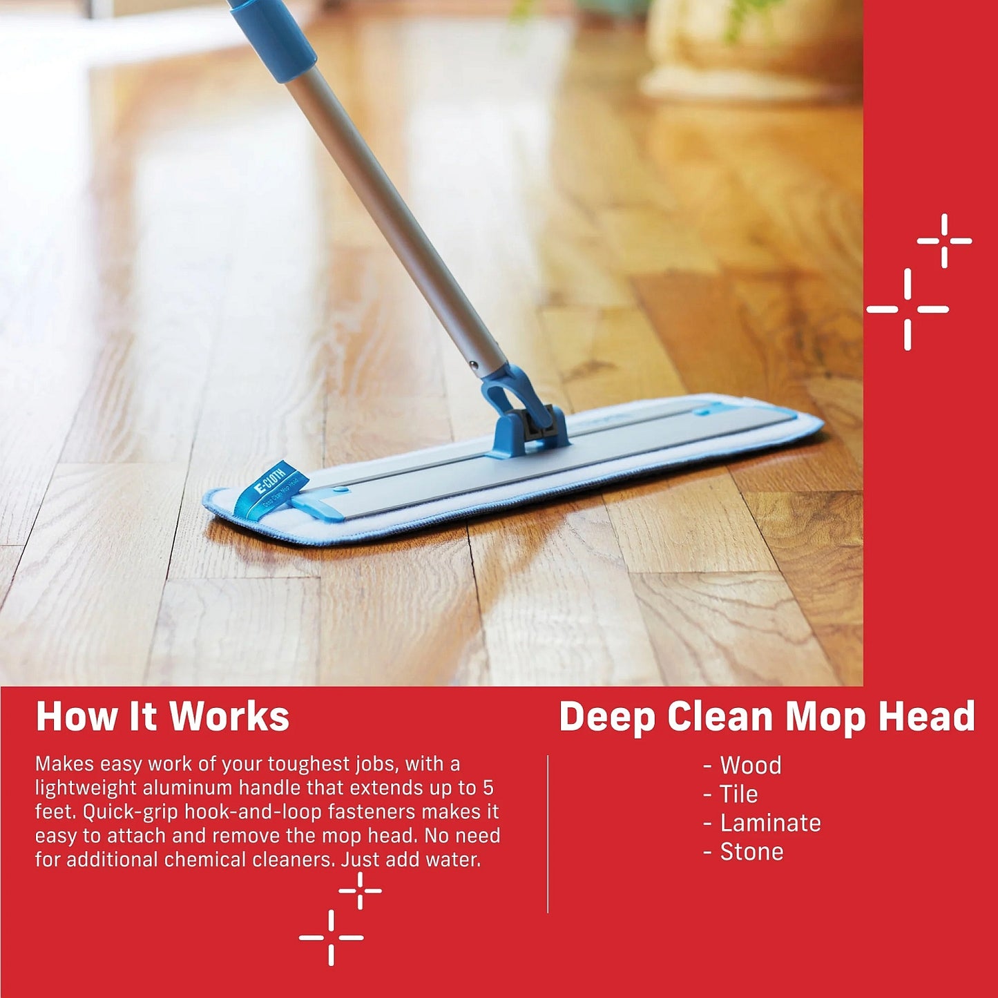 E - Cloth Deep Clean Mop Cleaning Pad - Buckhead Vacuums