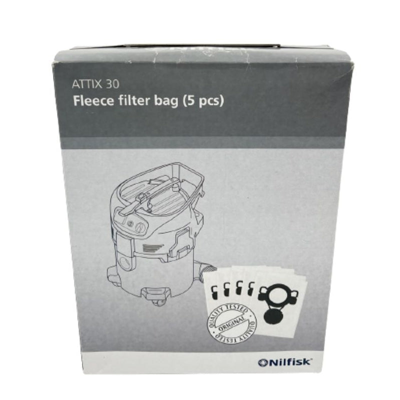 Nilfisk Bag Fleece Filter ATTIX 30 8 gallon 5 pack