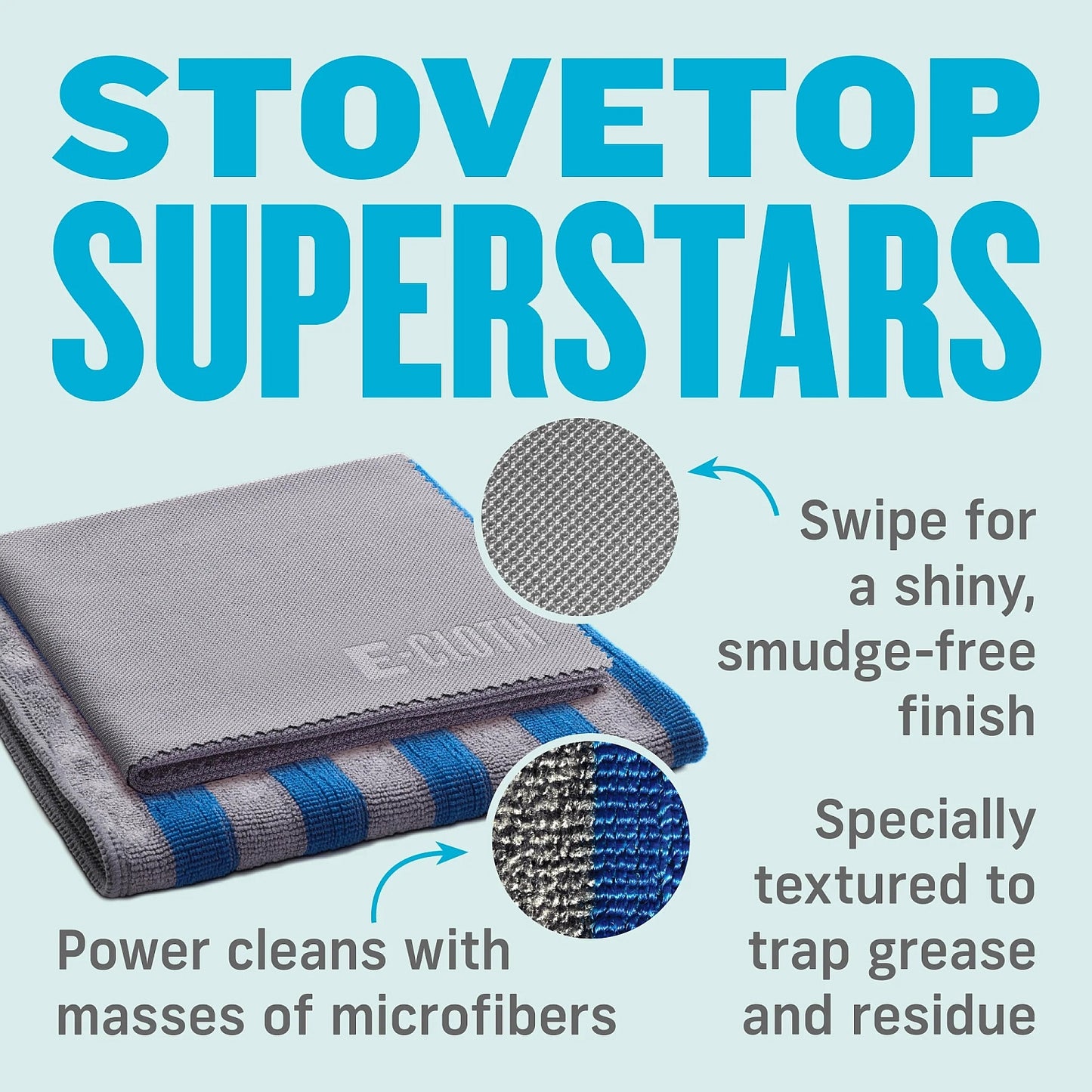 E - Cloth Range and Stovetop Cleaning Kit - Buckhead Vacuums