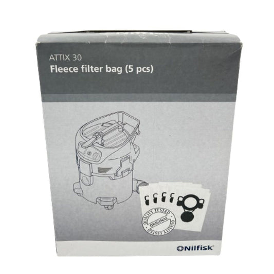 Nilfisk Bag Fleece Filter ATTIX 30 8 gallon 5 pack - Buckhead Vacuums