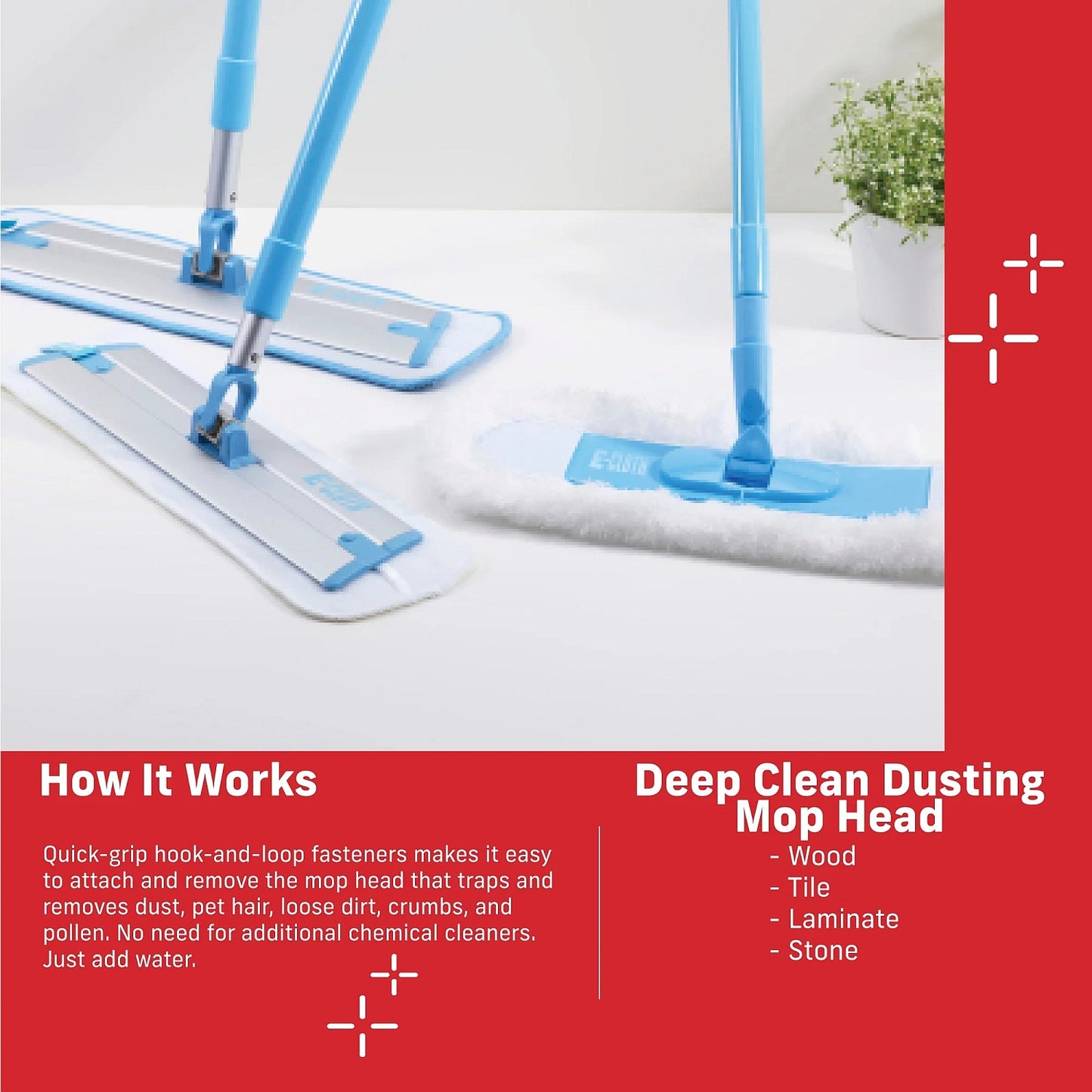 E - Cloth Deep Clean Mop Dusting Pad - Buckhead Vacuums