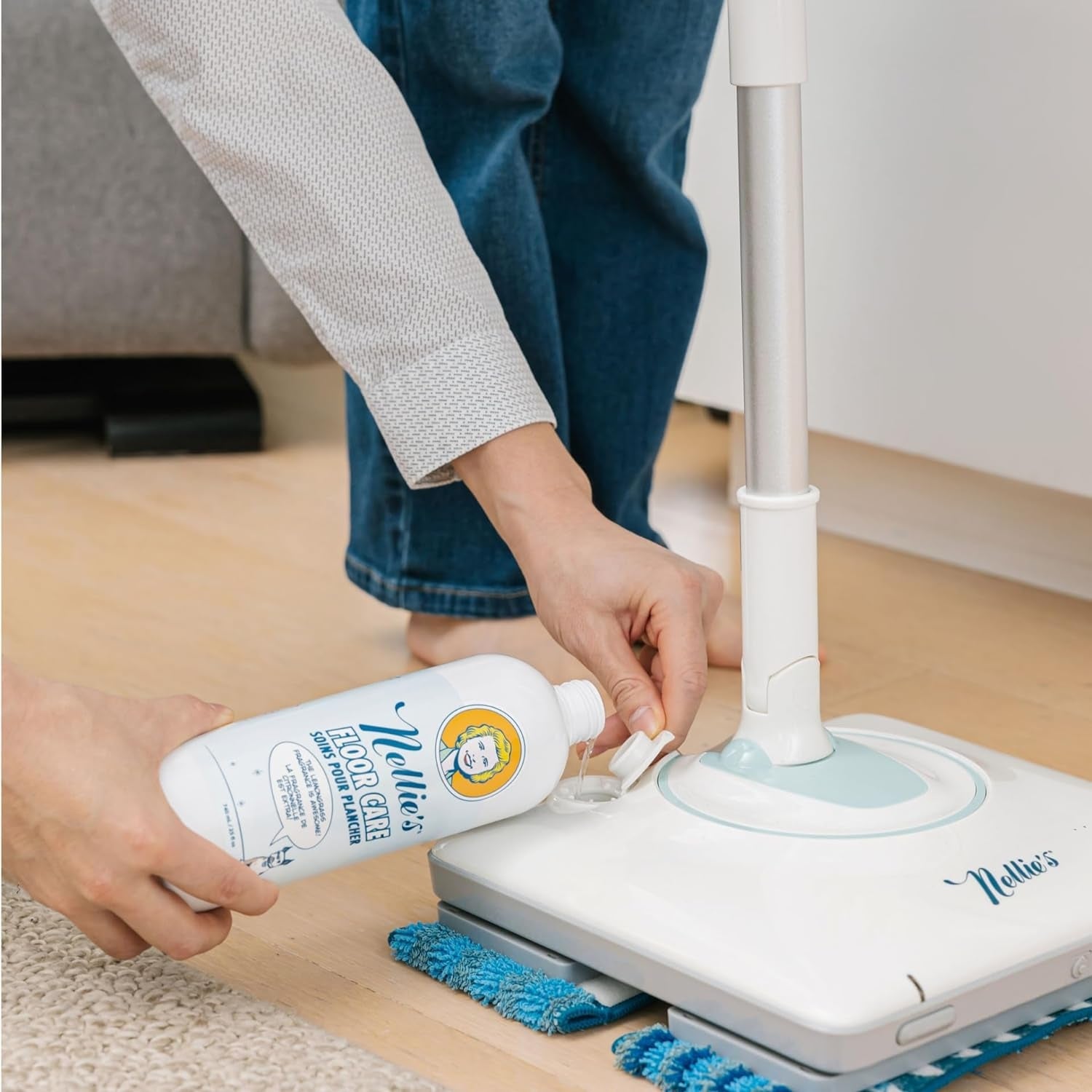 Nellie's WOW Mop Cordless Floor Scrubber - Buckhead Vacuums