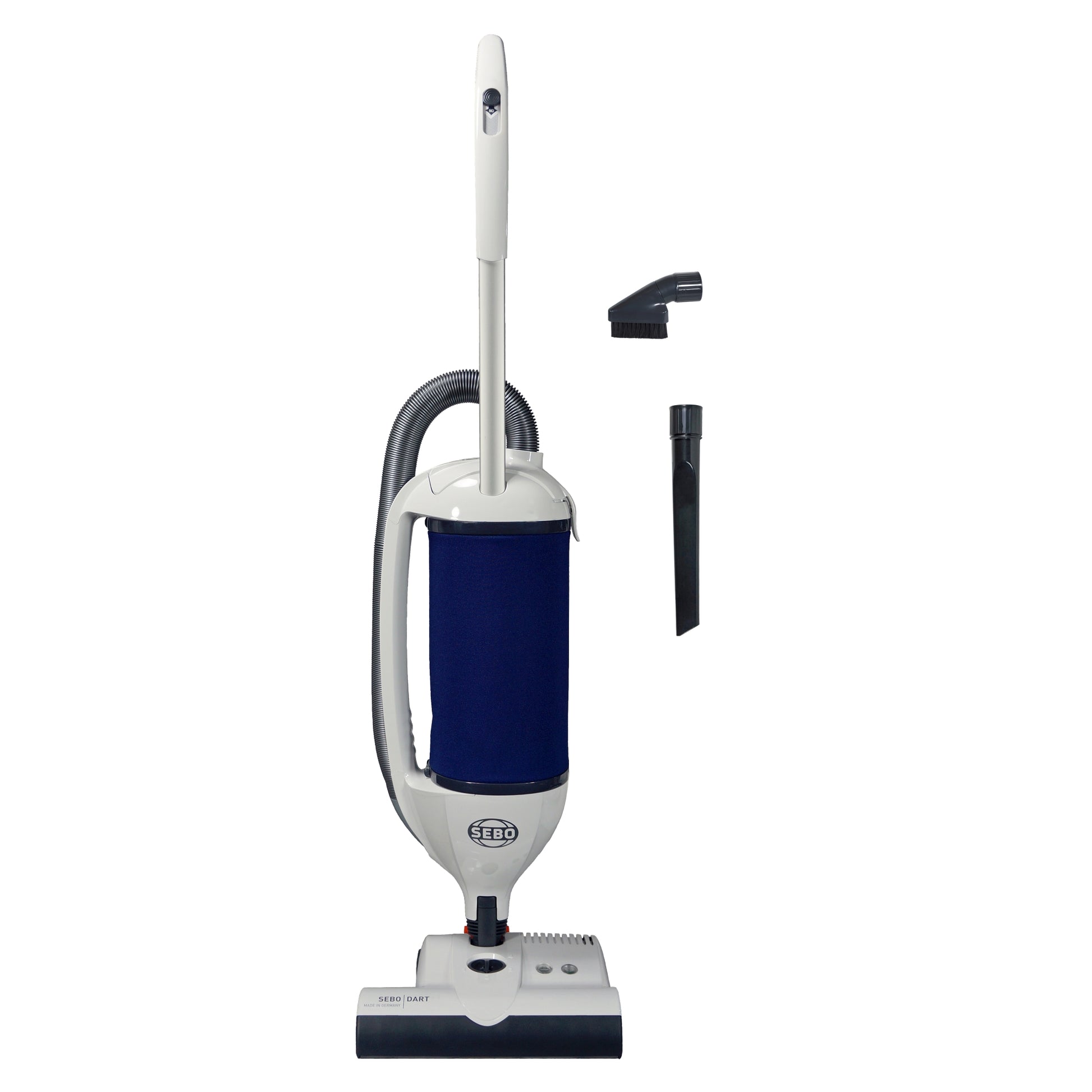 SEBO Dart Upright Vacuum with ET - 1 White - Buckhead Vacuums