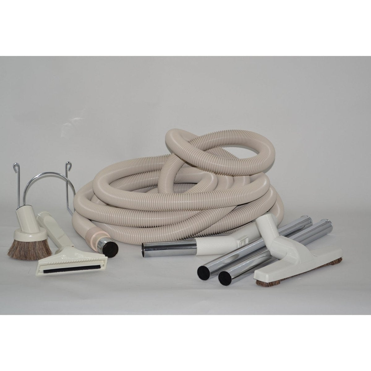 Titan Central Vac Kit Garage T3 30' No Rug Tool White - Buckhead Vacuums