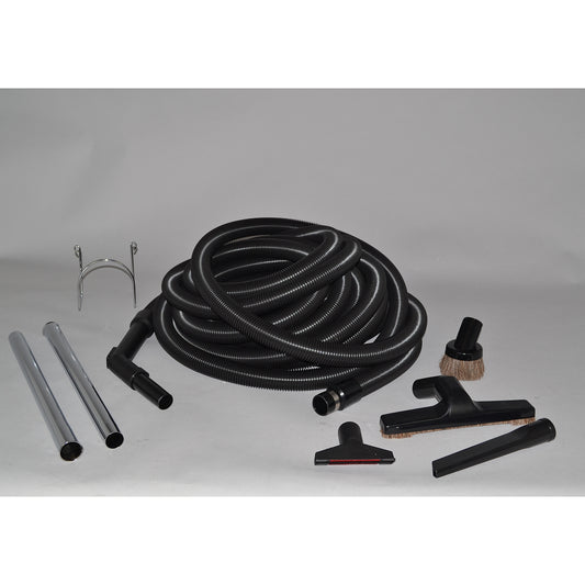 Titan Central Vac Kit Garage T3 50' No Rug Tool Black - Buckhead Vacuums