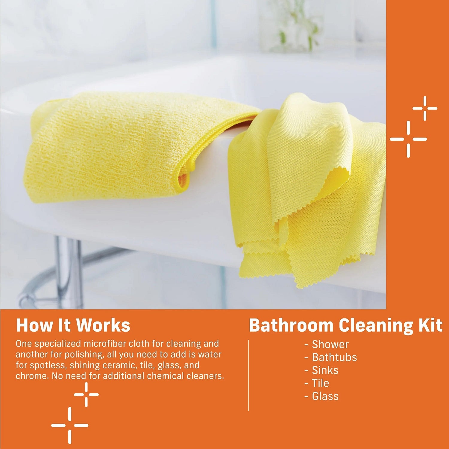 E - Cloth Bathroom Cleaning Kit - Buckhead Vacuums