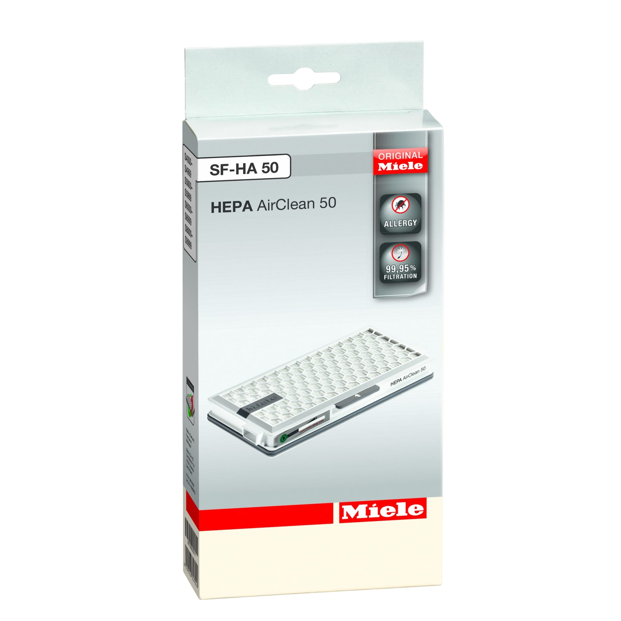 Genuine Miele SF HA 50 HEPA AirClean Filter with TimeStrip 