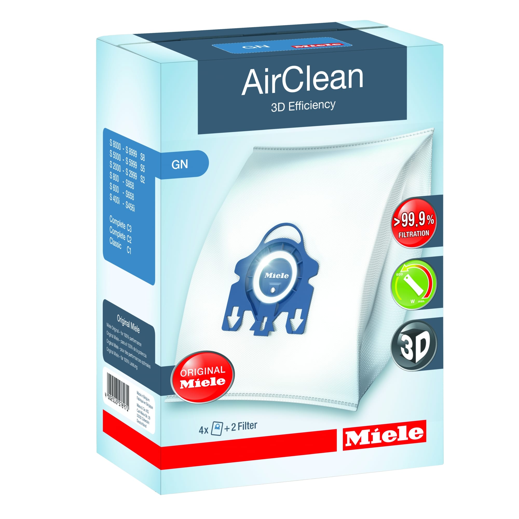 elegant afbreken Controle Miele AirClean 3D Efficiency GN FilterBags | Vacuum Cleaner Bags | Buckhead  Vacuums